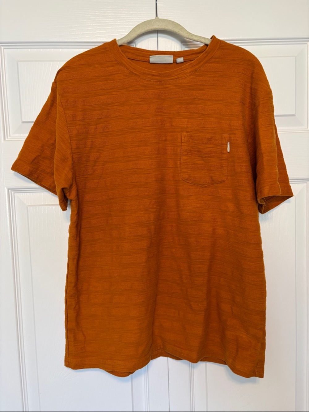 Men’s Orange Rhythm Cotton T-shirt Size Medium